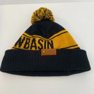 Five1Four Supply Co Black & Yellow Snowbasin Pom Beanie